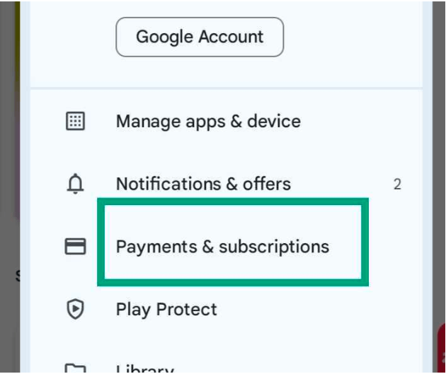 Select Payments and Subscriptions