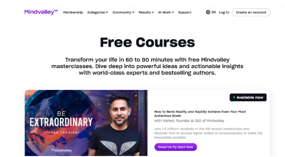 Mindvalley Free for Teachers