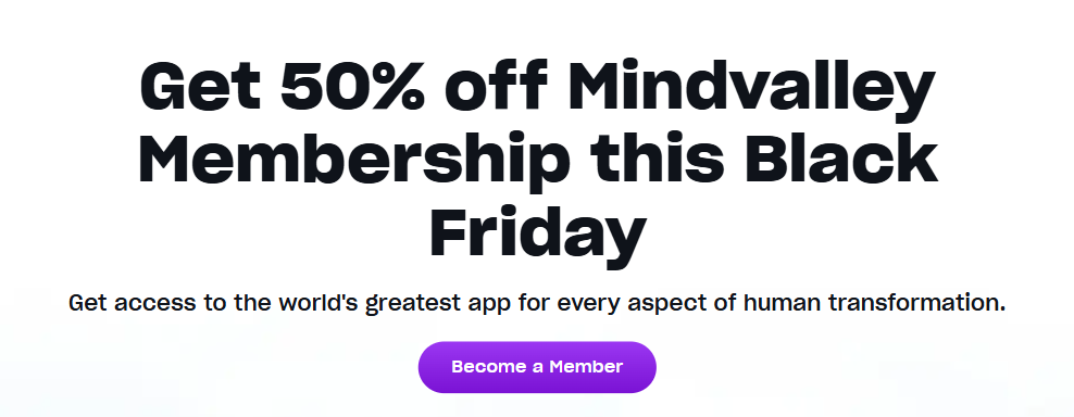 Mindvalley Black Friday 2025 Sale Mindvalley Black Friday 2025 Sale
