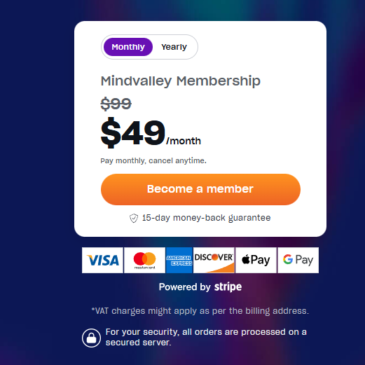 Mindvalley Membership (Monthly) Mindvalley Membership (Monthly)